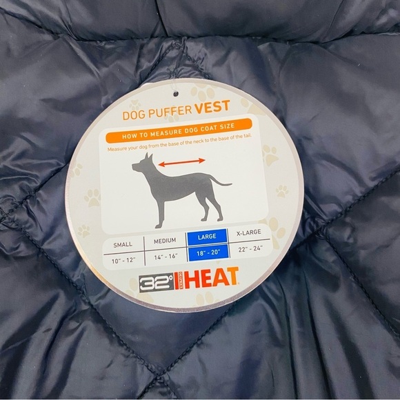 32 Degrees Dog Puffer Vest Size Large - Picture 7 of 8